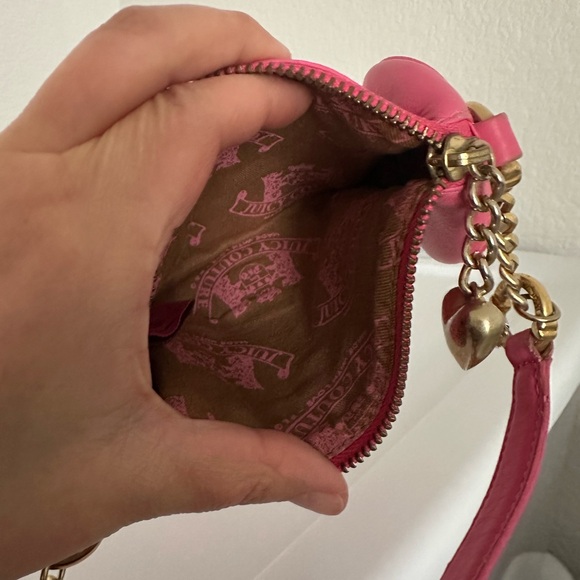 Y2K VTG Rare Juicy Couture "Keep Him" Hot Pink Barrel Purse Bag - Picture 6 of 10